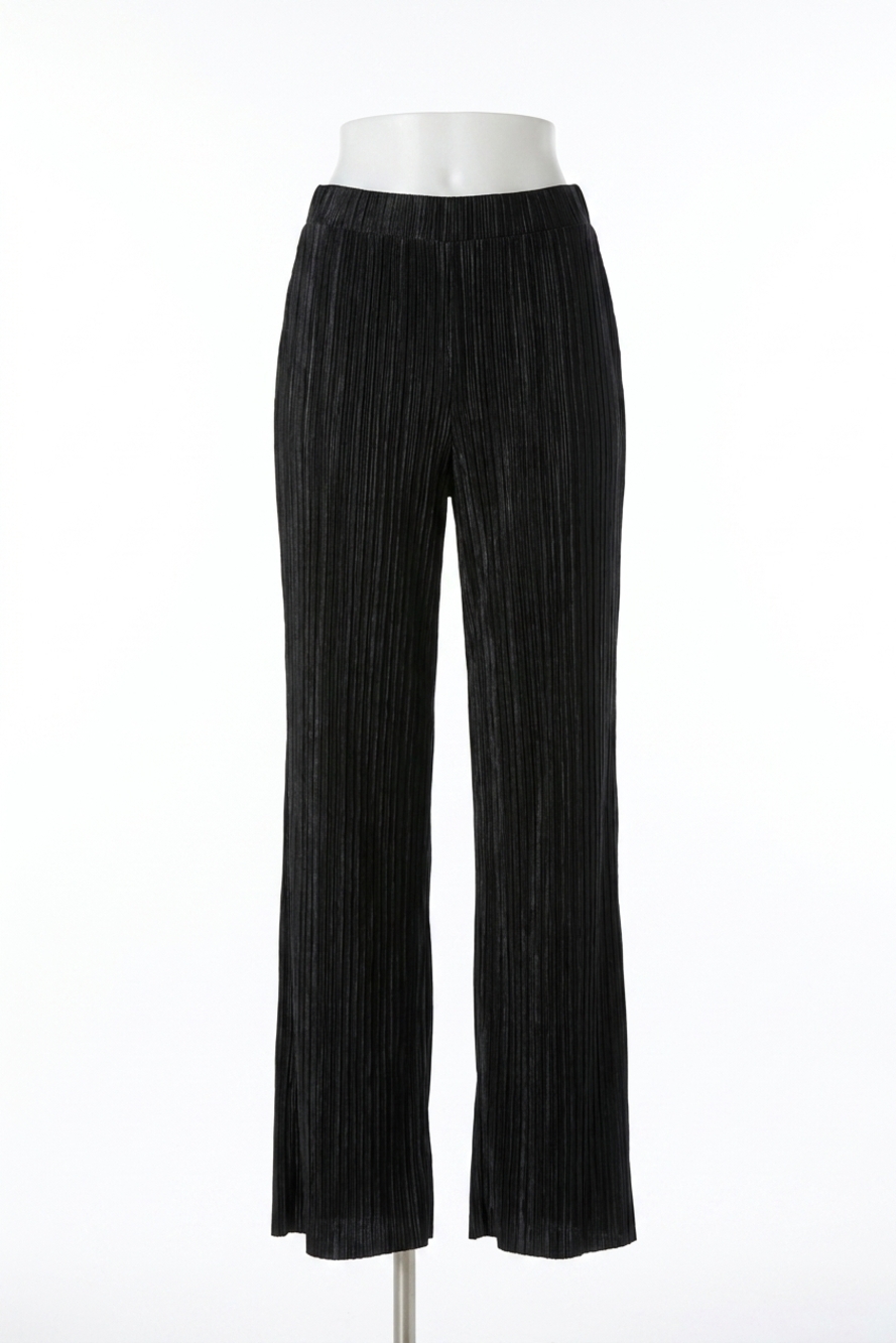 NEW JOSEPH RIBKOFF wide leg knit pants in black